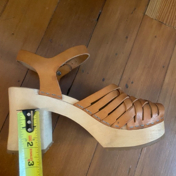 Swedish Hasbeens Gullan Natural, Tan leather, Size 38 - Picture 7 of 7